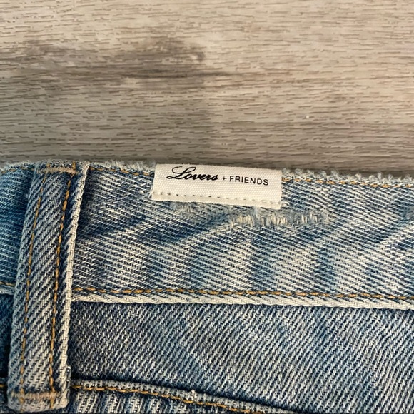 Lovers & Friends distressed denim skirt - Picture 5 of 10